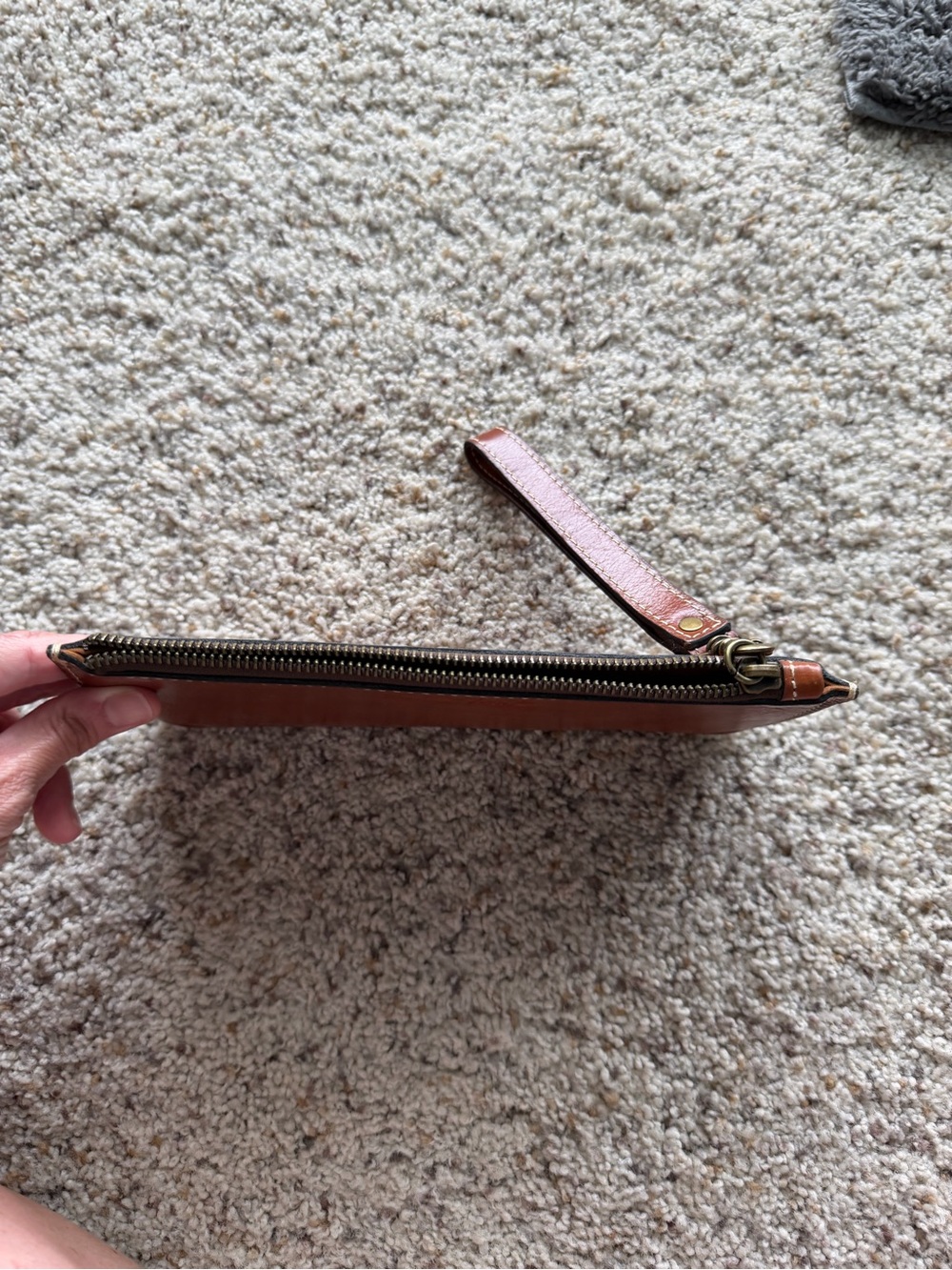 Patricia Nash Rustic Brown Leather Wristlet Wallet - Picture 3 of 5
